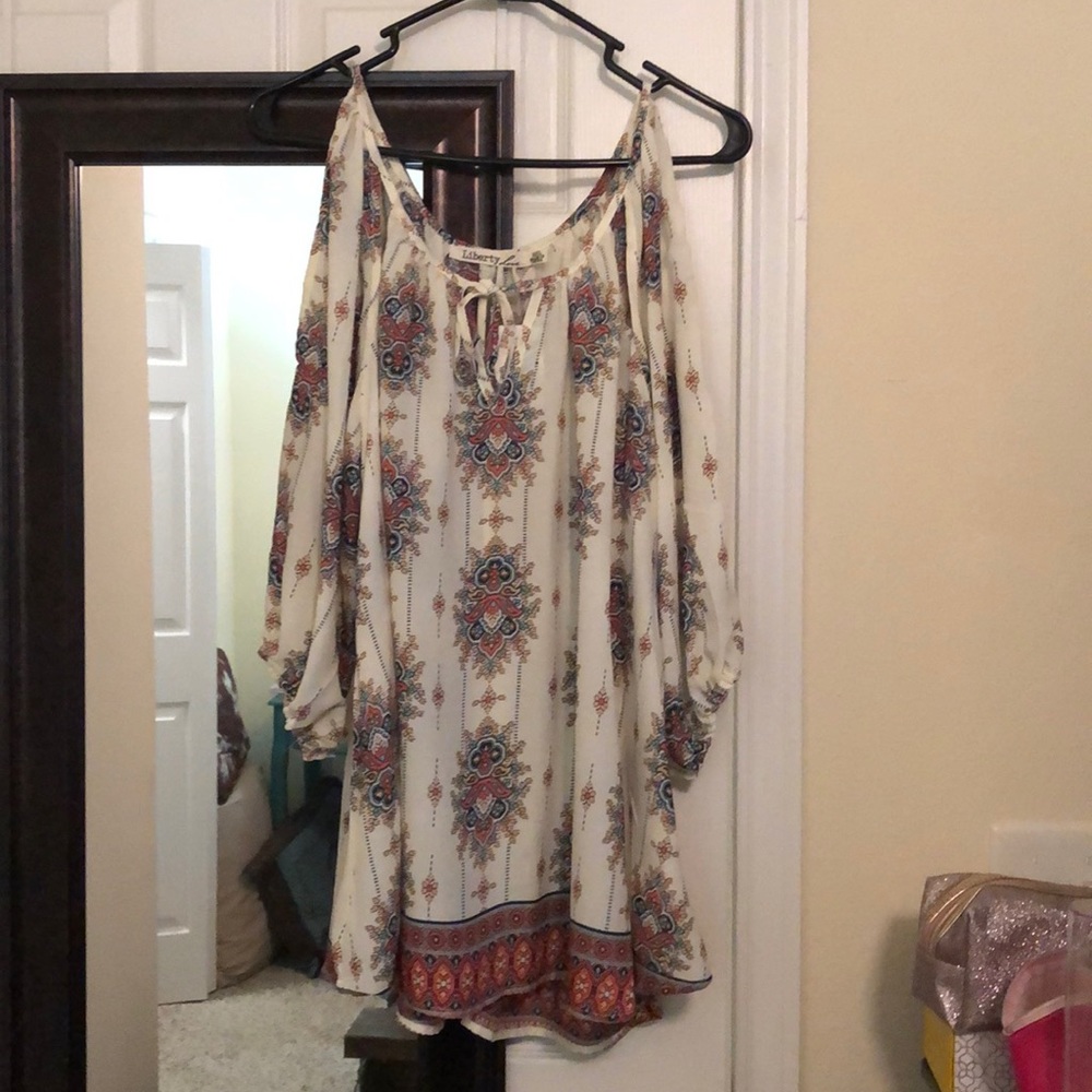 Cold shoulder blouse
